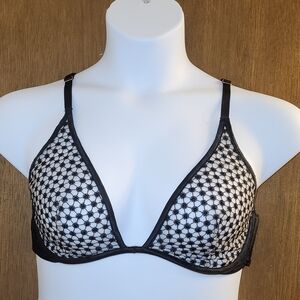Victoria's Secret Black and White Starburst Bralette